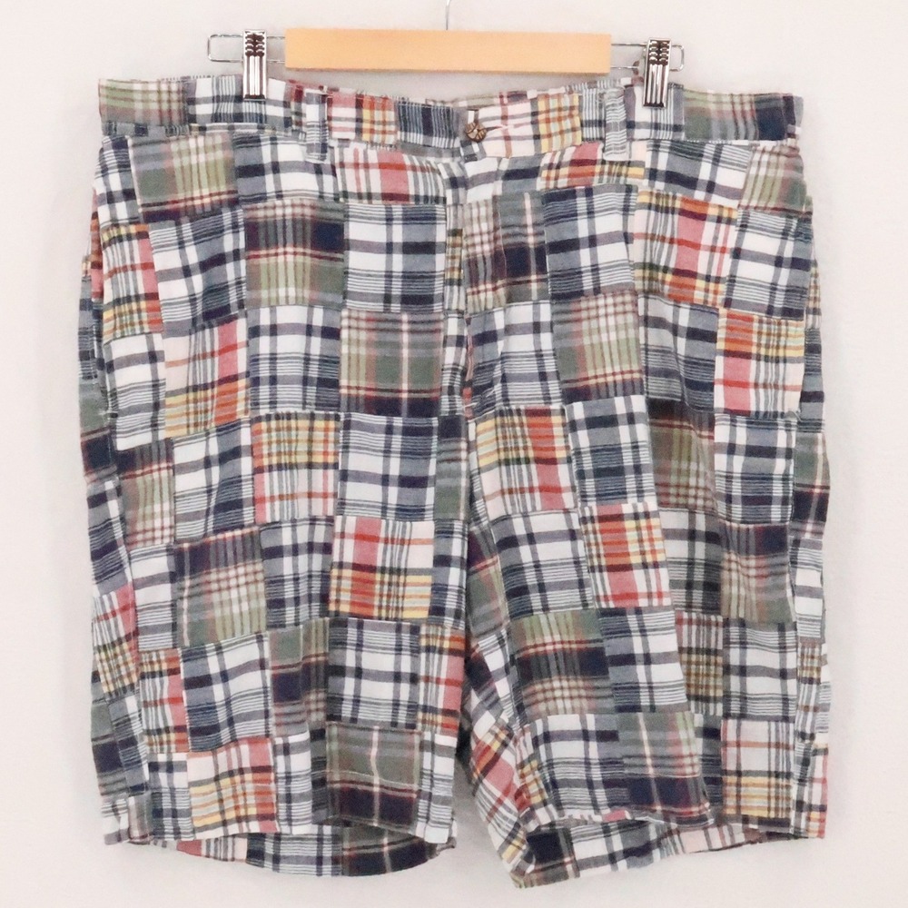 Barry Bricken Patchwork Madras Shorts Mens‎ Size 39 Plaid Preppy New England